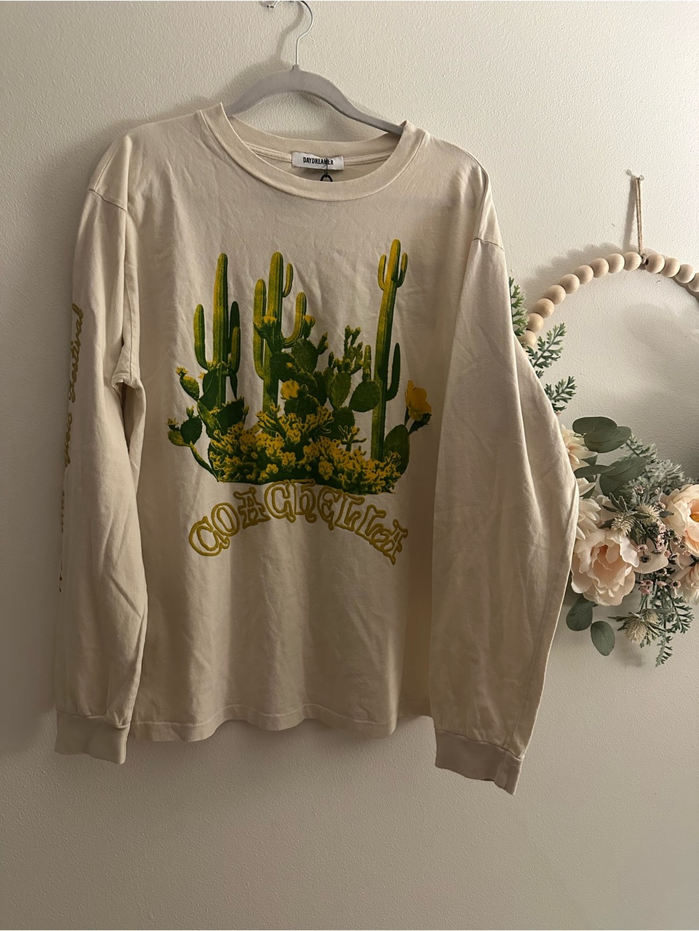 NWT Daydreamer Crew Neck Coachella Long Sleeve Shirt, M - Picture 3 of 13